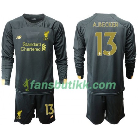 Fotballdrakt Liverpool A.Becker 13 Keeper Barn Hjemmetrøye 2019-2020 Langermet